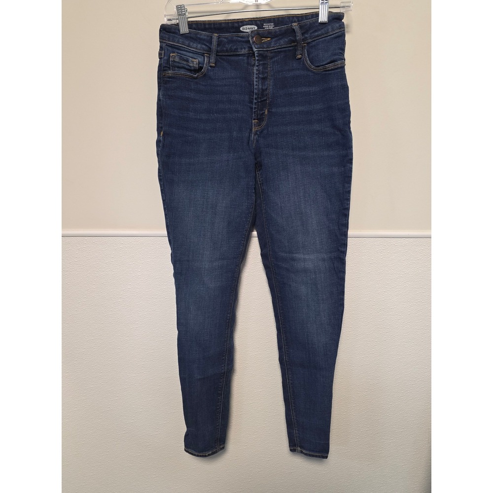 Old Navy Rockstar Jeggings High Rise Dark Wash Denim Jeans Size 6